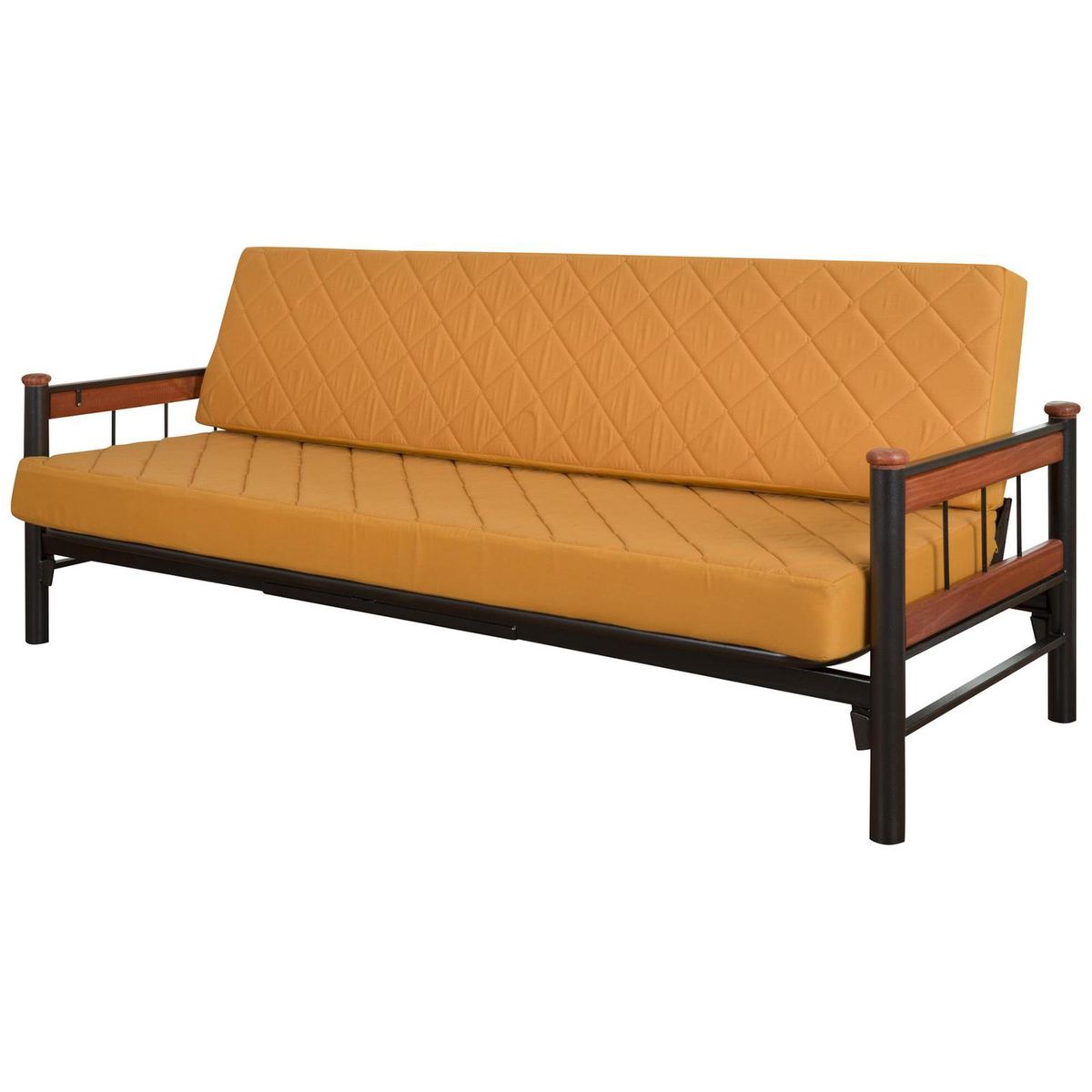 RECUTEX - Futón Romano Mostaza 190x105x75 cm