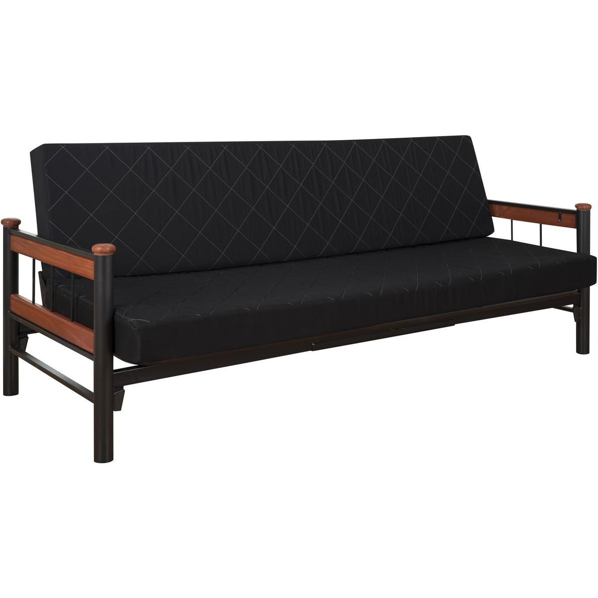 RECUTEX - Futón Romano Negro 190x105x75 cm