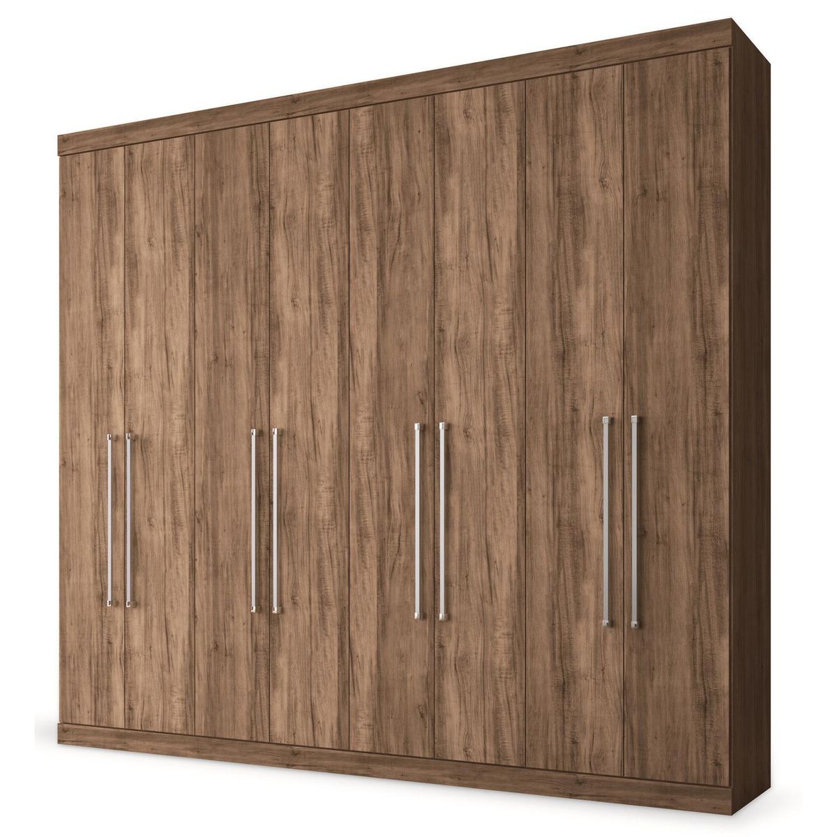 ALTAVISION - Clóset 8 Puerta(s) 4 Cajón(es) 10 Repisa(s) 239x217x46 cm Café