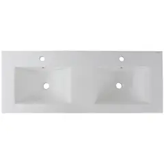 DOMSA - Cubierta Vanitorio con Forma Rectangular Loza 120x19x47 cm Blanco
