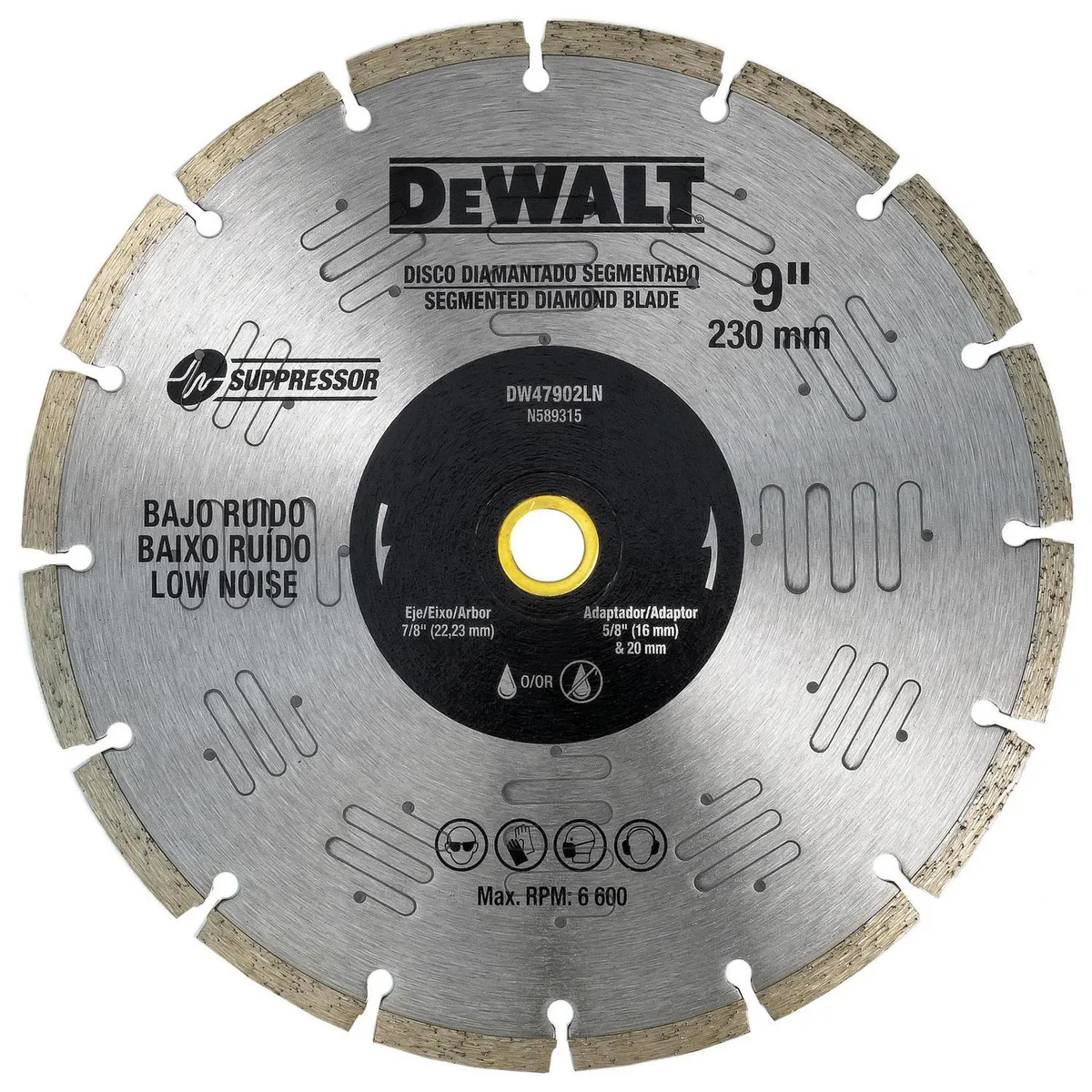 DEWALT - Disco Diamantado Segmentado 9" Bajo Ruido
