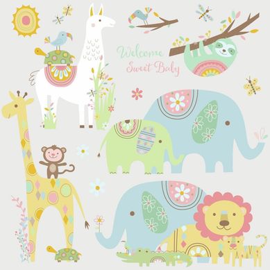Sticker Animales Tribales.