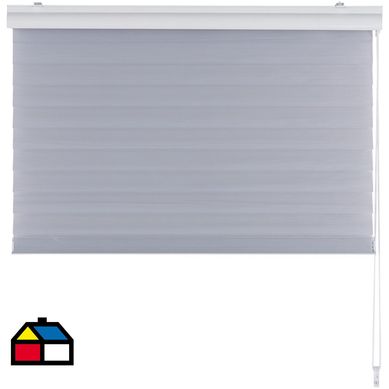 Cortina enrollable Shangri 100x100 cm gris