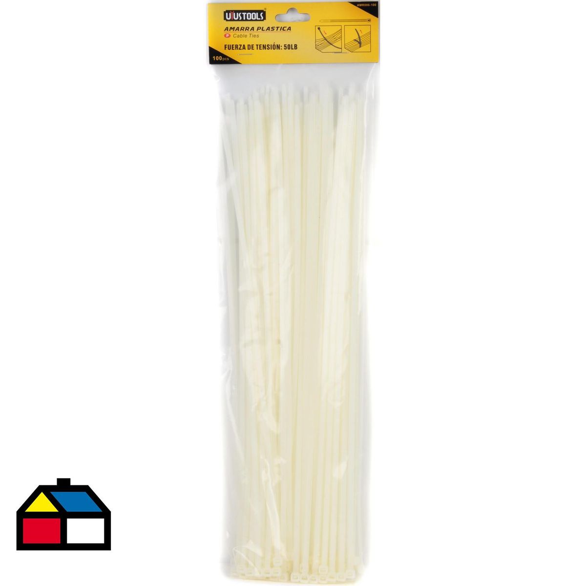 GRUPO UYUSA UYUSTOOLS - Amarra cables 4,8x400 mm Blanco