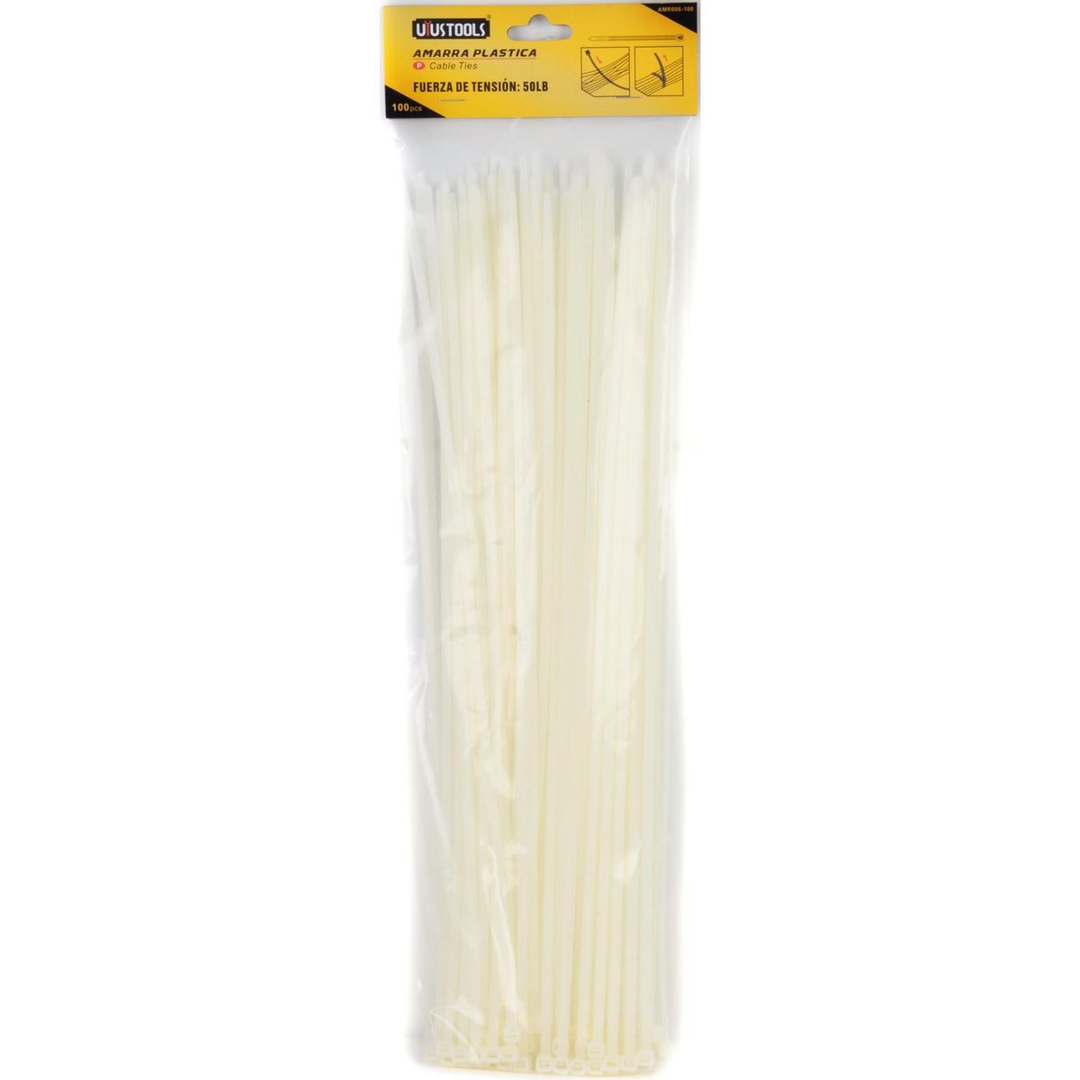 GRUPO UYUSA UYUSTOOLS - Amarra cables 4,8x400 mm Blanco