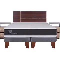 CIC - Cama Europea New Ortopedic King + Muebles