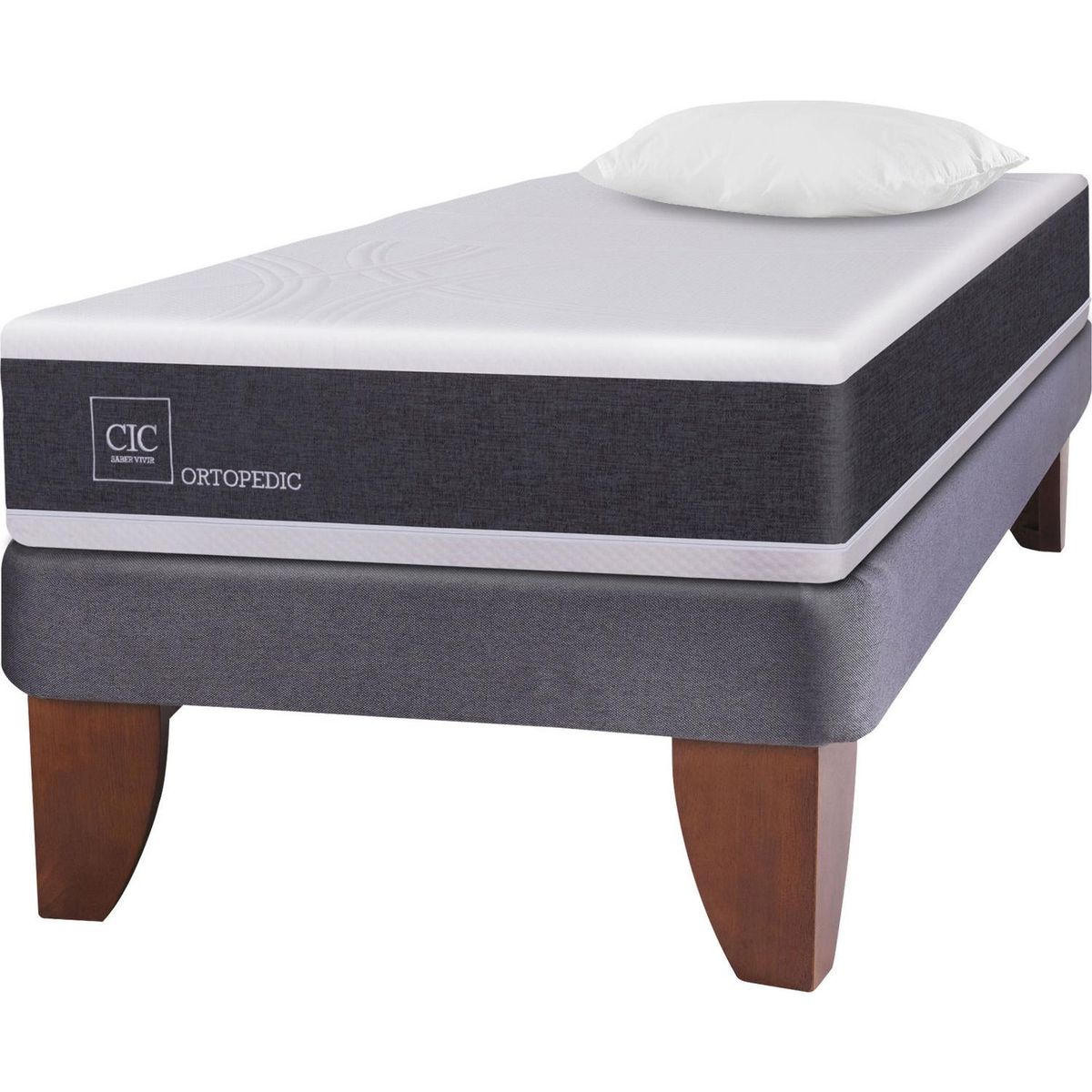 CIC - Cama Europea New Ortopedic 1 plaza + almohada