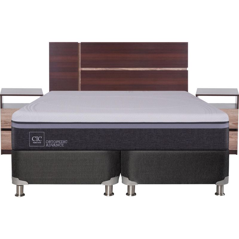 CIC - Box Spring Ortopedic Advance King  + muebles