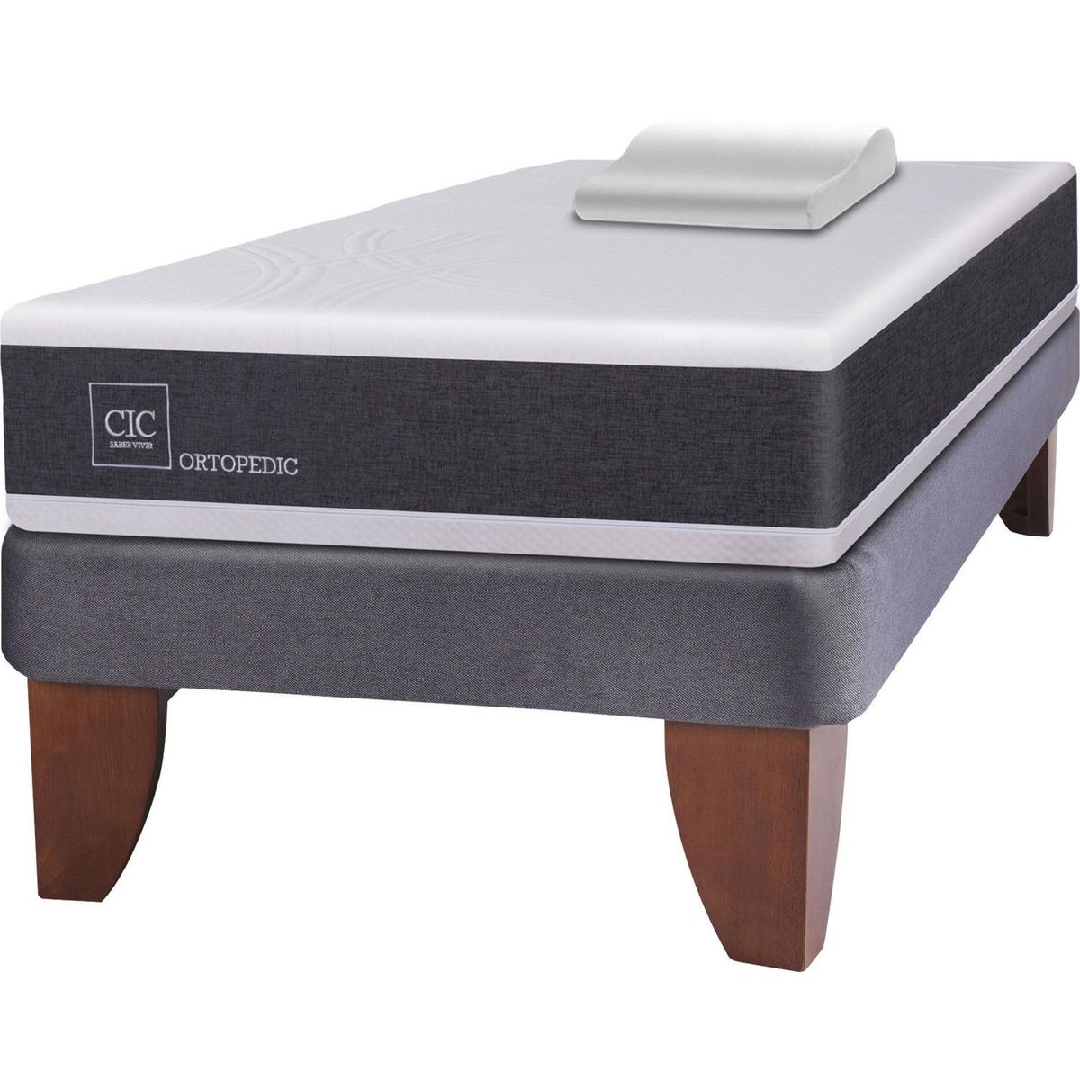 Cama Europea New Ortopedic 1 plaza + almohada, marca CIC - Foto 2