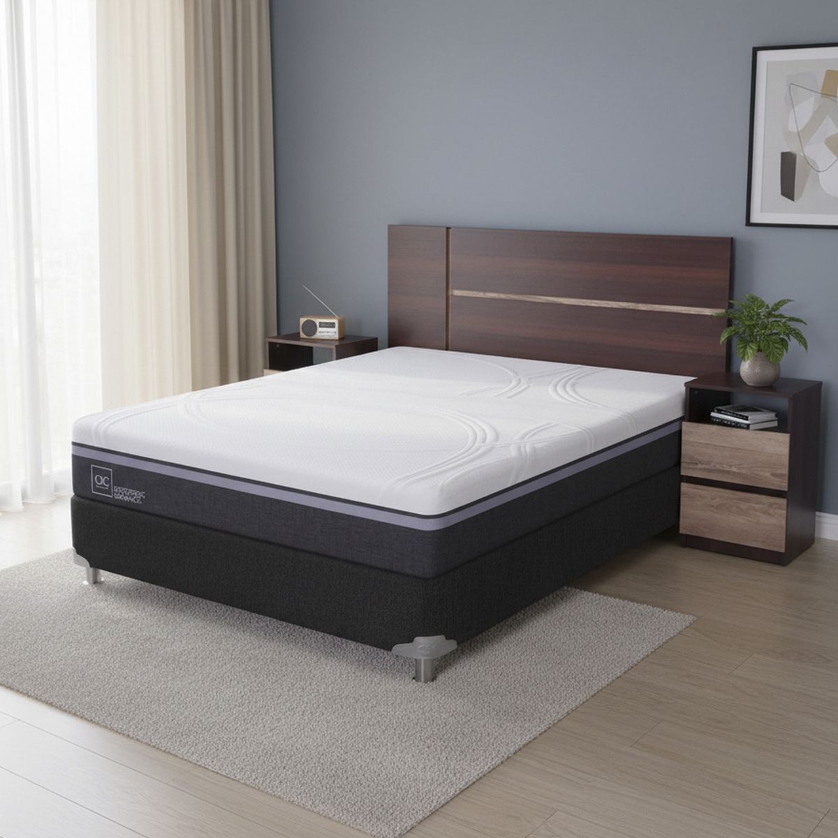 Box Spring Ortopedic Advance 2 Plazas Bn + Muebles, marca CIC - Foto Principal