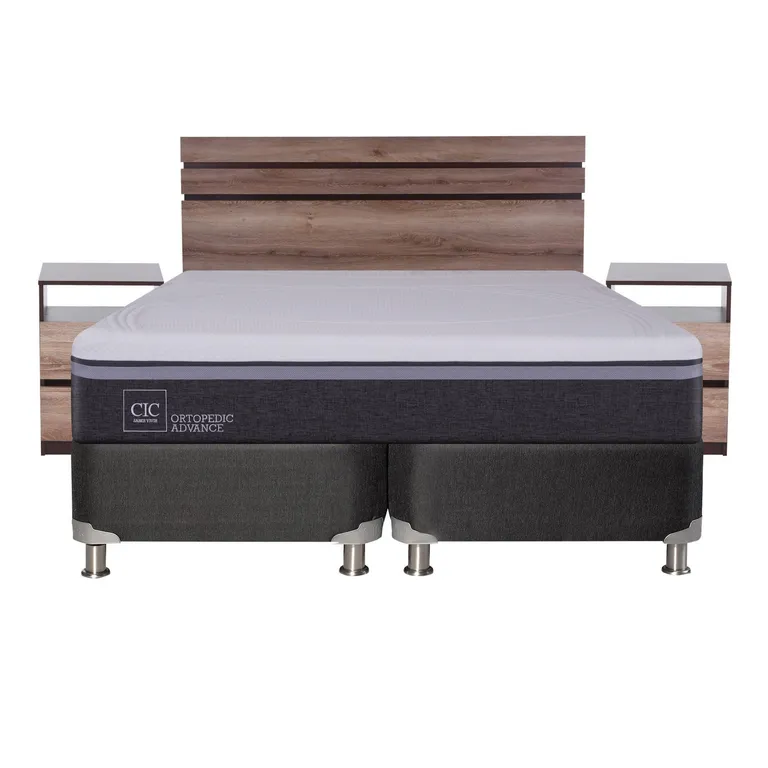 Box Spring Ortopedic Advance King Bd + Muebles