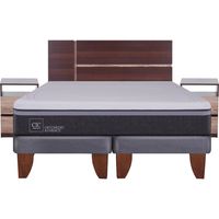 Cama Europea Ortopedic Advance 2 Plazas Bd + Muebles