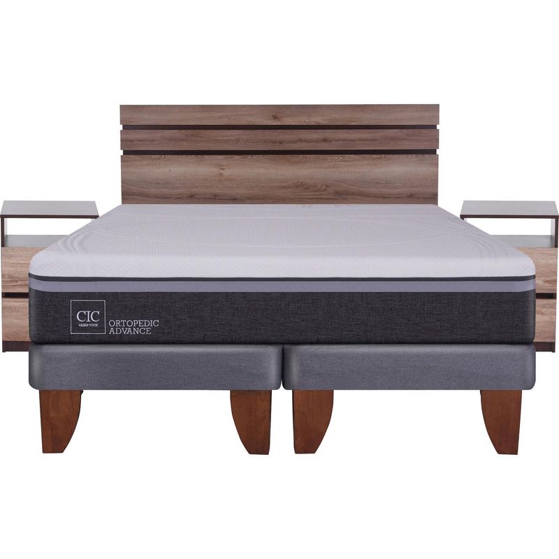 CIC - Cama Europea Ortopedic Advance King  + muebles