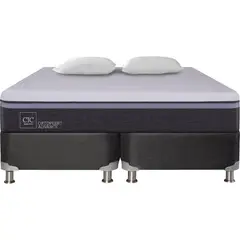 CIC - Box Spring Ortopedic Advance 2 plazas BD + 2 almohadas
