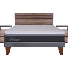 CIC - Cama Europea Ortopedic Advance 2 Plazas Bn + Muebles