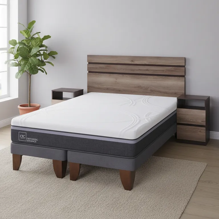 CIC Cama Europea Ortopedic Advance 2 Plazas Bd + Muebles