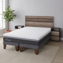 CIC - Cama Europea Ortopedic Advance 2 Plazas Bd + Muebles