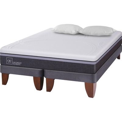 Imagen 2 del producto Cama 2 plazas Europea New Ortopedic Advance Gris