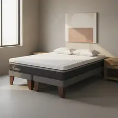 CIC - Cama 2 plazas Europea New Ortopedic Advance Gris
