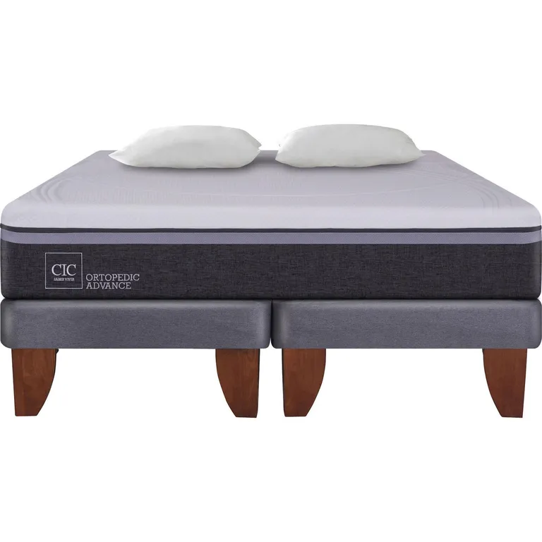 CIC Cama Europea Ortopedic Advance King + 2 Almohadas