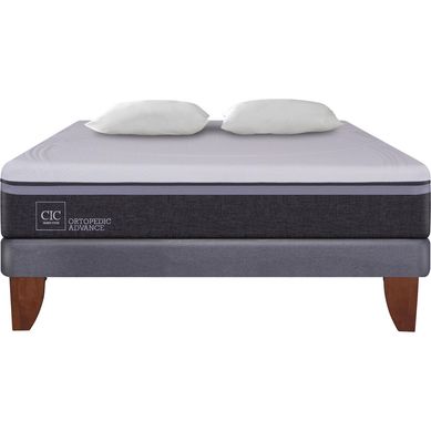 Cama Europea Ortopedic Advance 2 plazas BN + 2 almohadas