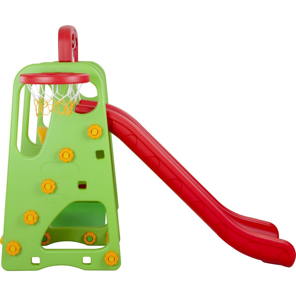 KIDSCOOL - Columpio, resbalin y aro 3 X1 verde