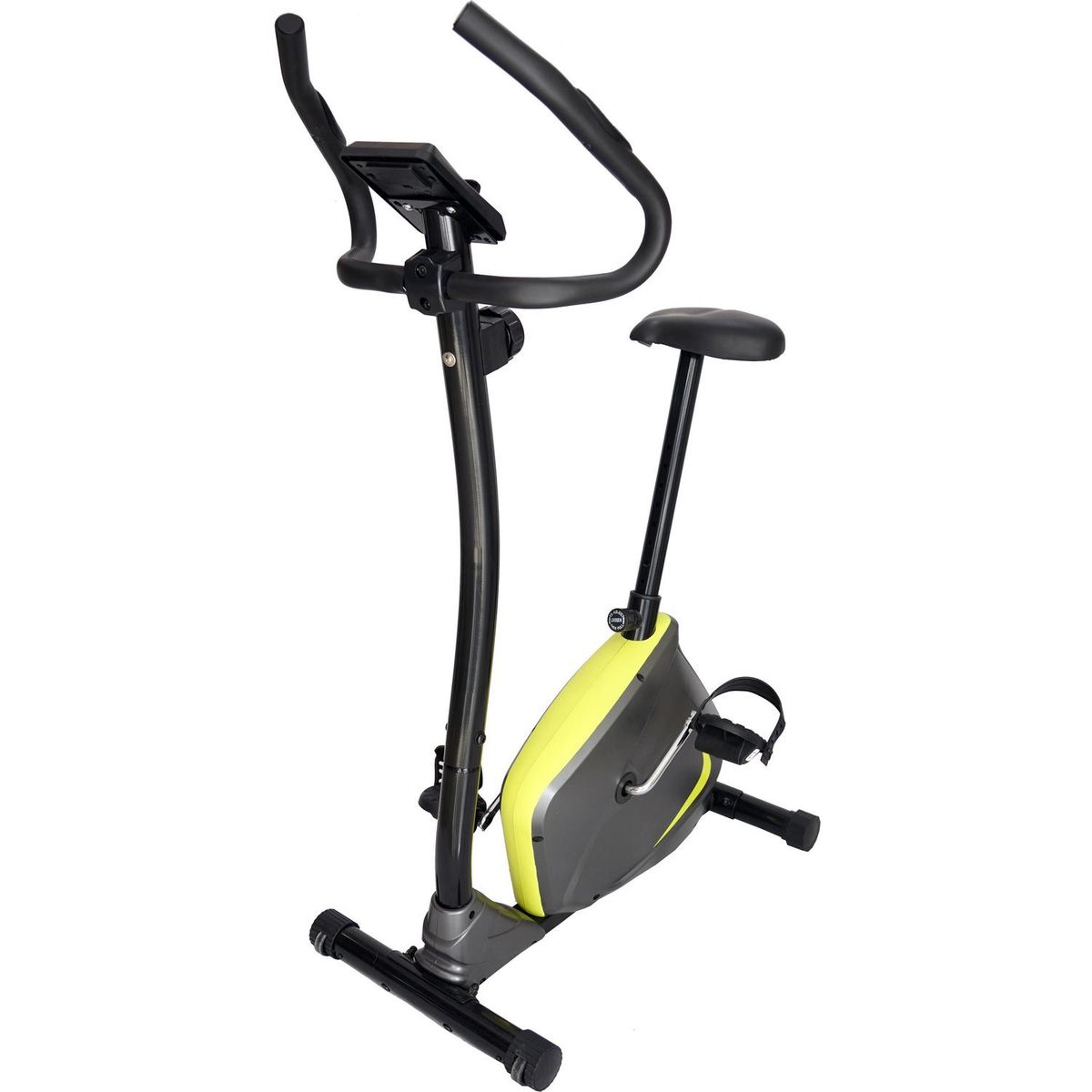 LIVE SPORT - Bicicleta Estática Magnética 1510S Gris/Amarillo