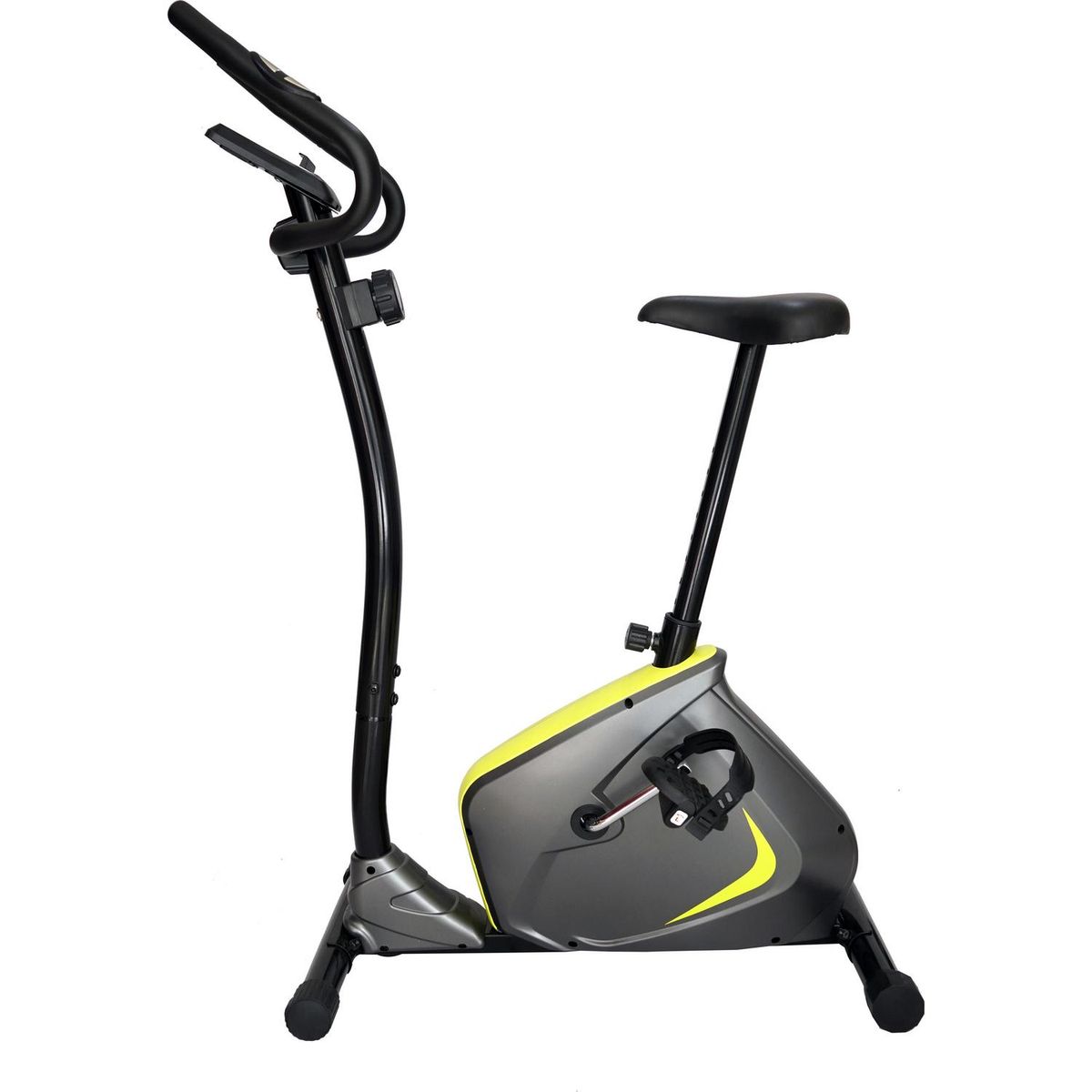 LIVE SPORT - Bicicleta Estática Magnética 1510S Gris/Amarillo