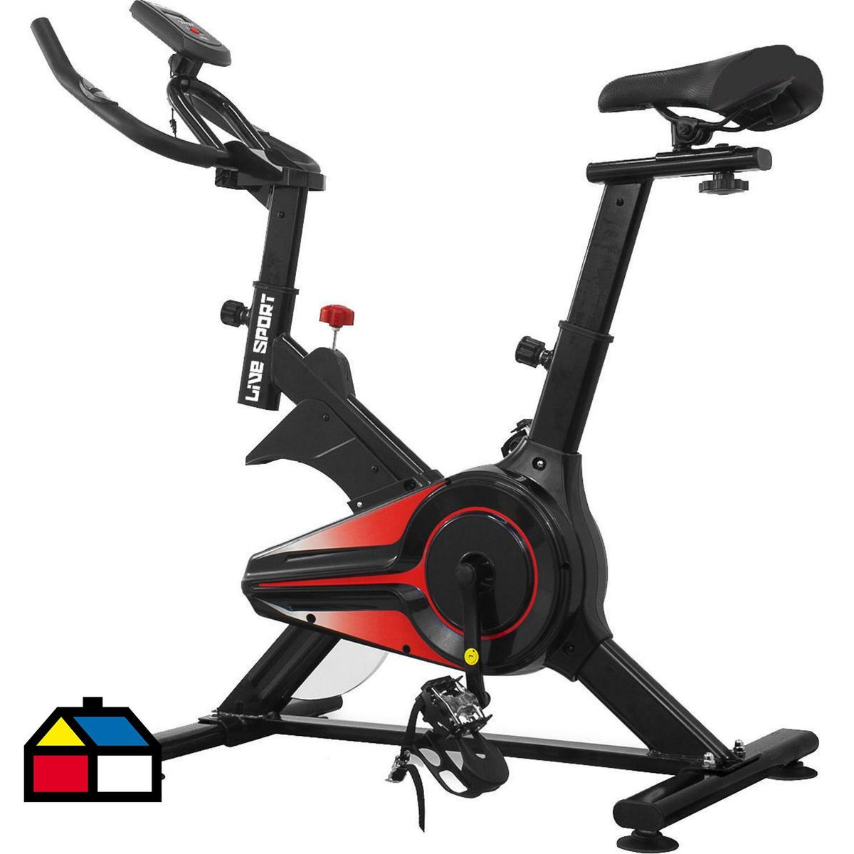 LIVE SPORT - Bicicleta Spinning 330 Negro