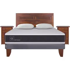 CIC - Cama Europea New Ortopedic 2 plazas BN + 2 almohadas