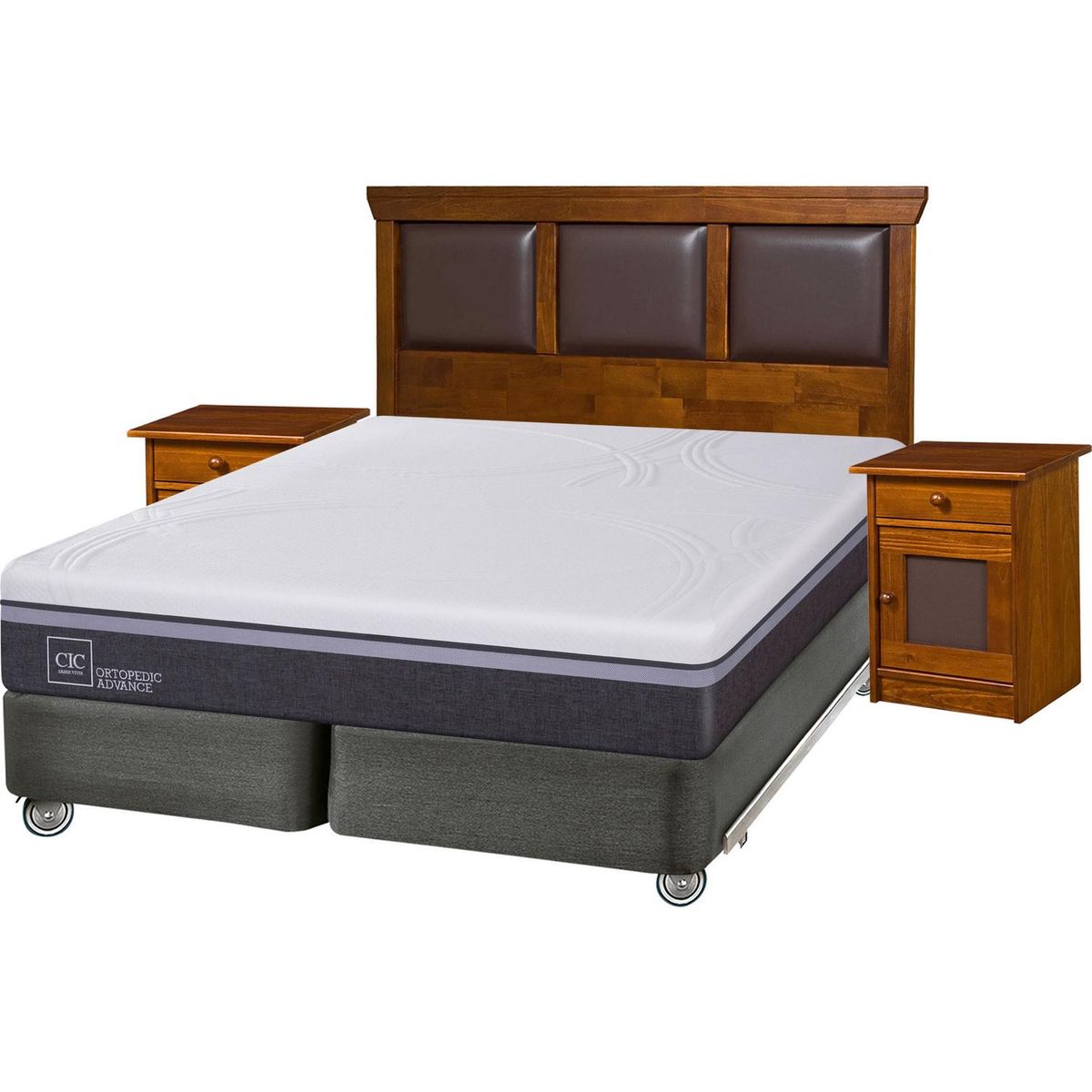 CIC - Box Spring Ortopedic Advance King Bd + Muebles
