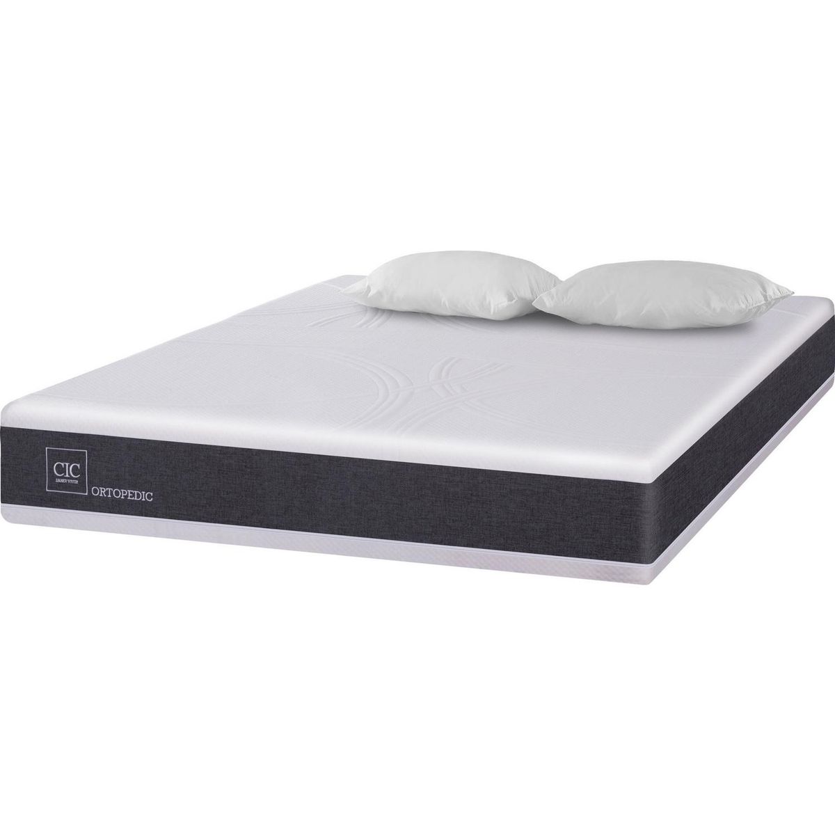 CIC - Colchon Ortopedic 2 Plazas 2 Mts +2 Almohadas