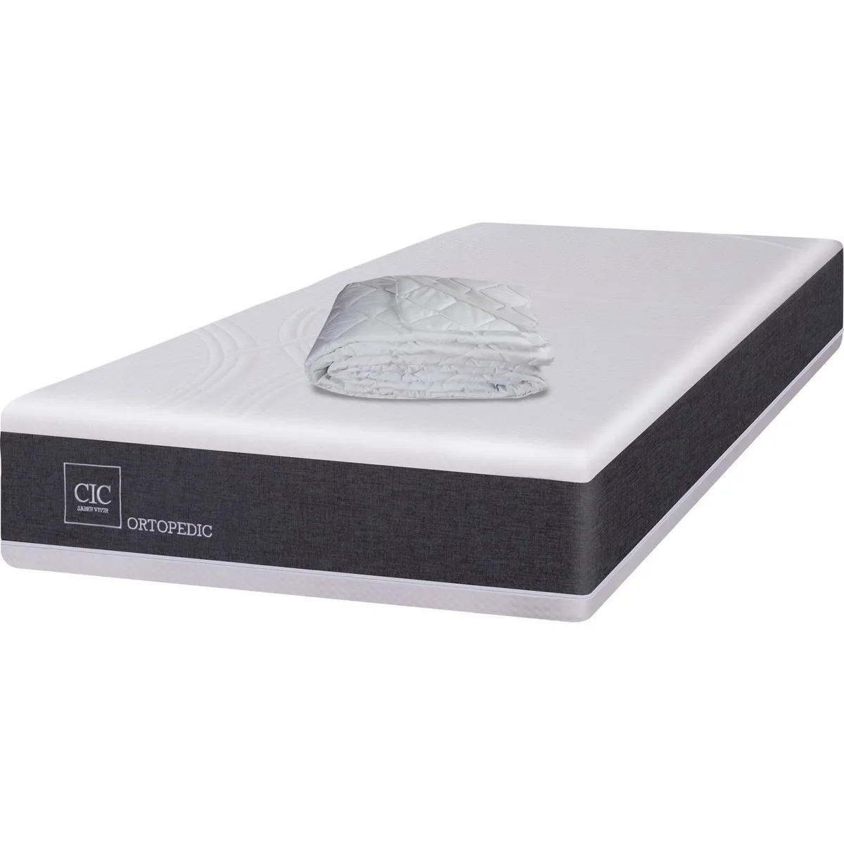 CIC - Colchon Ortopedic 1.5 Plazas 2 Mts + Cubrecolchon