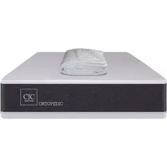 CIC - Colchon Ortopedic 1.5 Plaza + Cubrecolchon