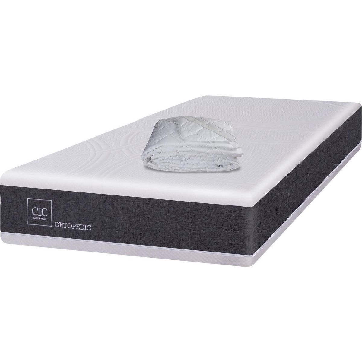 CIC - Colchon Ortopedic 1 Plaza + Cubrecolchon