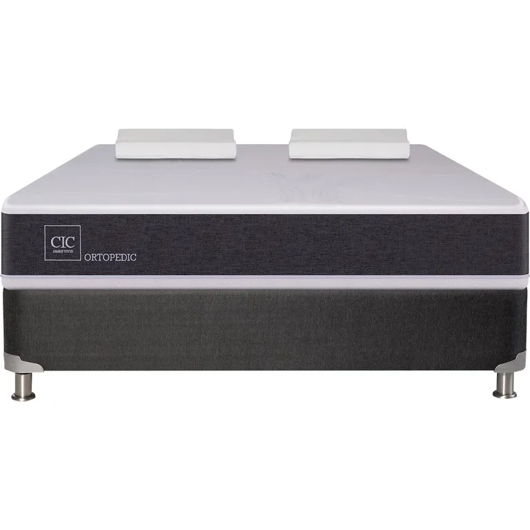CIC Box Spring New Ortopedic 2 Plazas Bn + 2 Almohadas