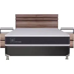 CIC - Box Spring New Ortopedic 2 plazas BN + muebles