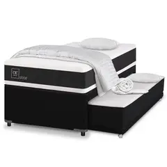 CIC - Divan Ortopedic Black 1.5 plazas + 2 almohadas + 2 plumones
