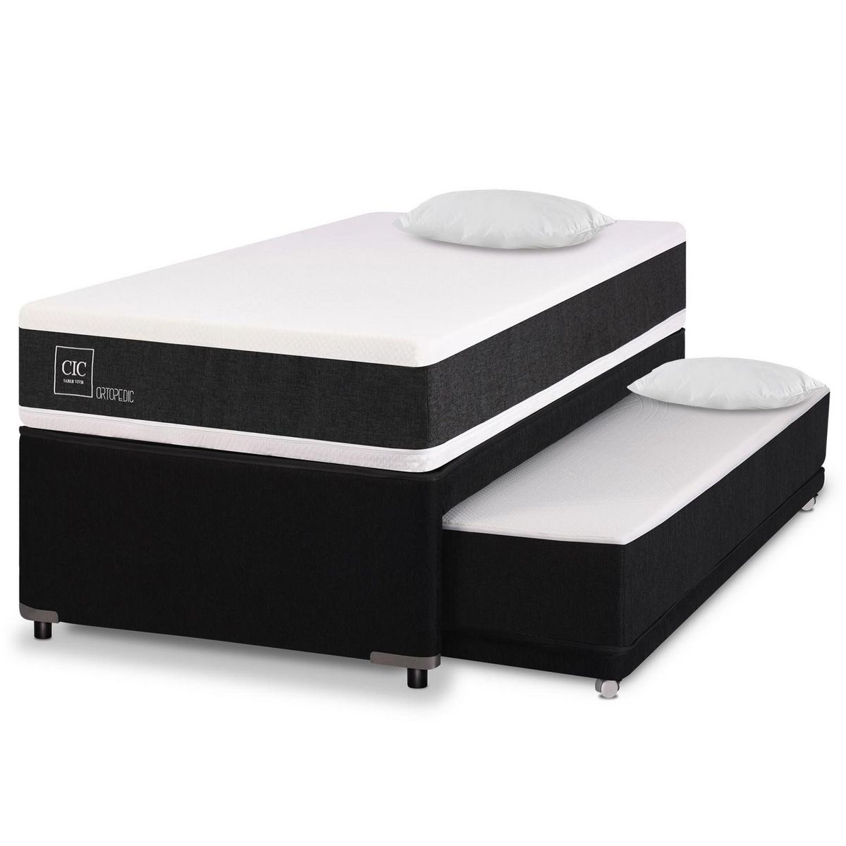 Divan Ortopedic Black 1.5 plazas + 2 almohadas vicoelasticas, marca CIC - Foto Principal