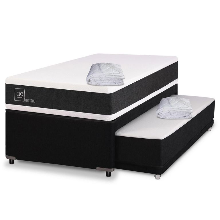 Divan Ortopedic Black 1.5 Plazas + Cubrecolchón
