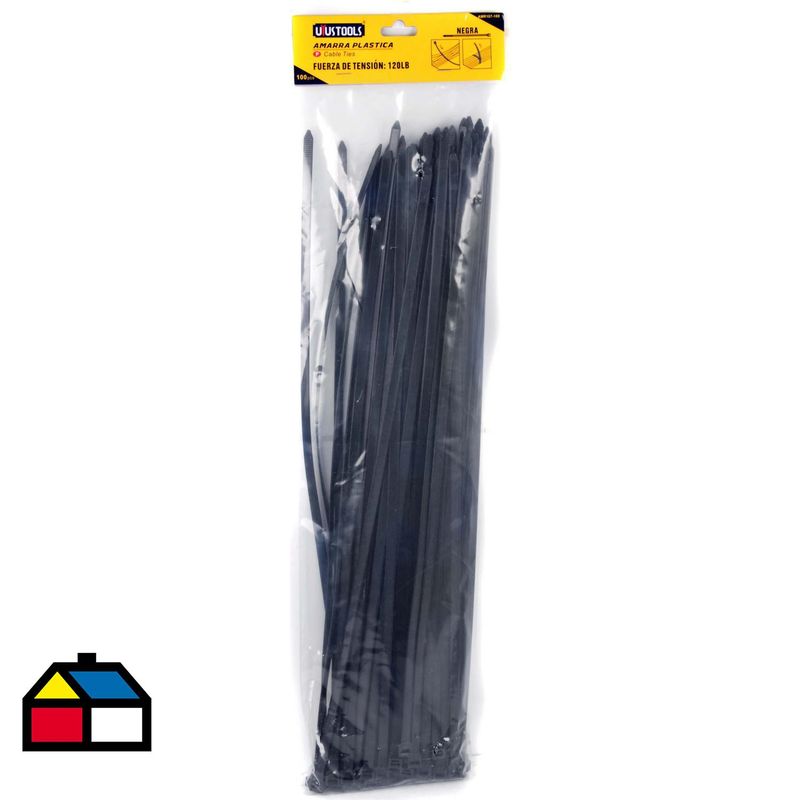 GRUPO UYUSA UYUSTOOLS - Amarra cables 7,5x500 mm Negro
