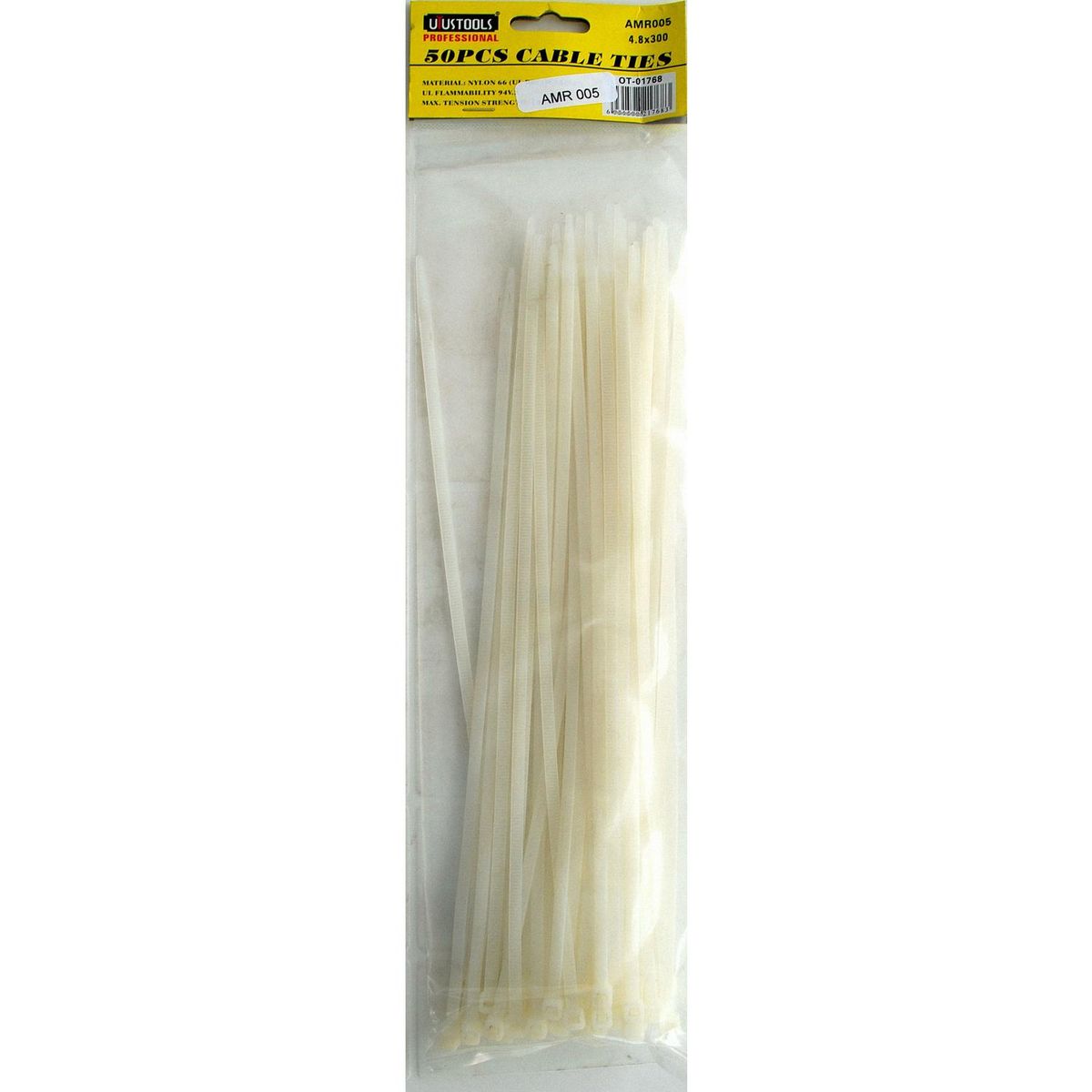 GRUPO UYUSA UYUSTOOLS - Amarra cables 4,8x300 mm Blanco