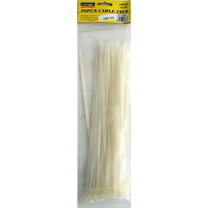 GRUPO UYUSA UYUSTOOLS - Amarra cables 4,8x300 mm Blanco