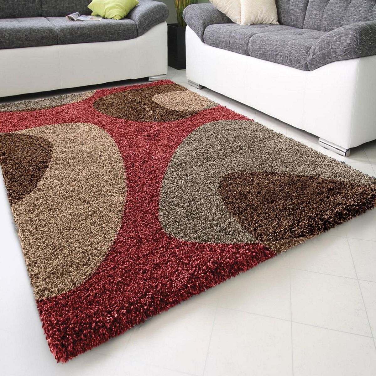 JUST HOME COLLECTION - Alfombra Frize 133x180 cm Polipropileno Colores Surtidos