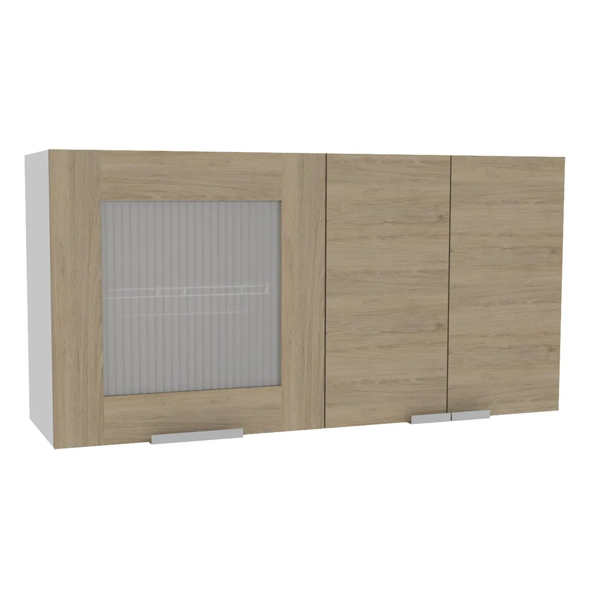 TUHOME - Mueble de cocina 120x33,5x60 cm Oak/blanco