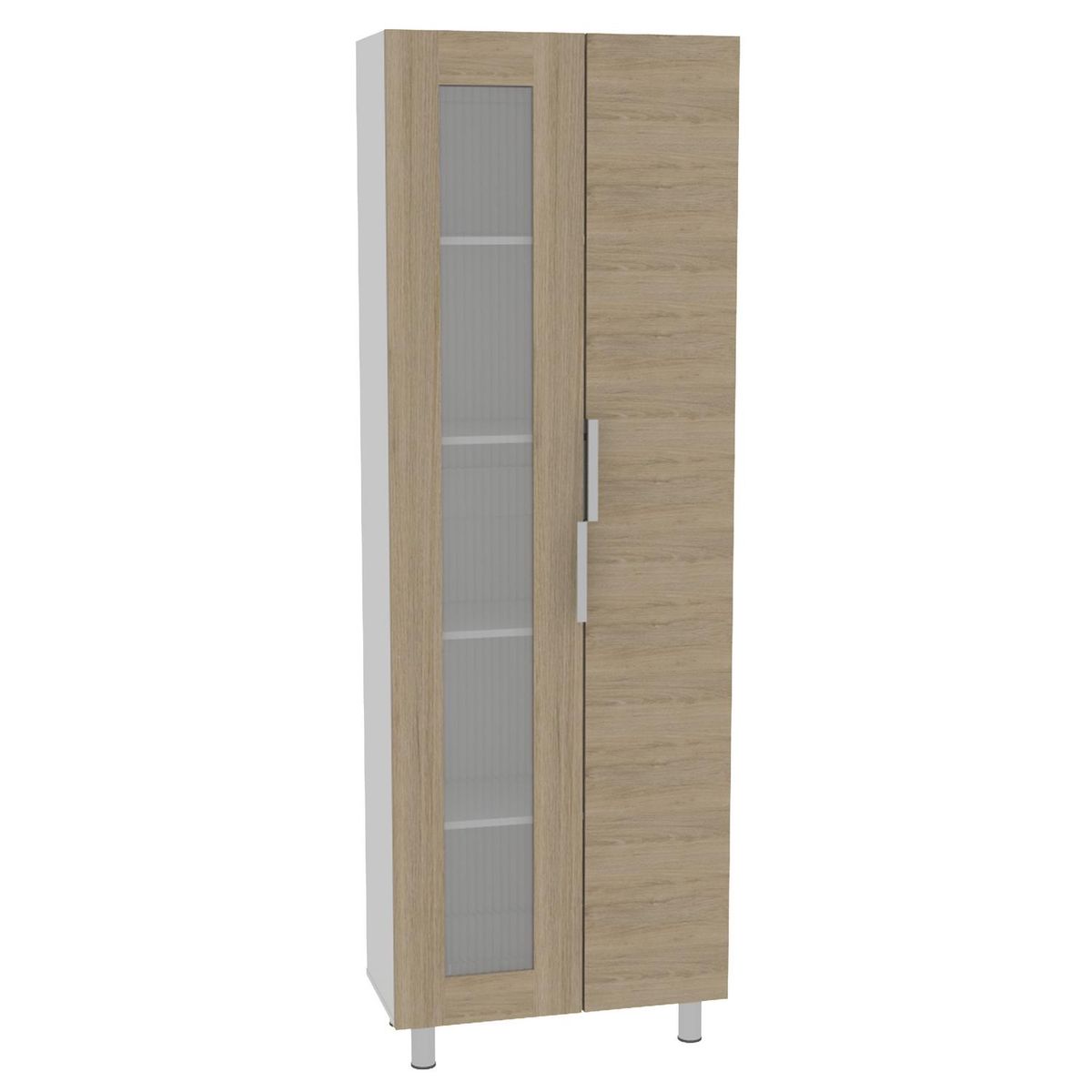 TUHOME - Despensa 70x35,8x205 cm Oak/blanco