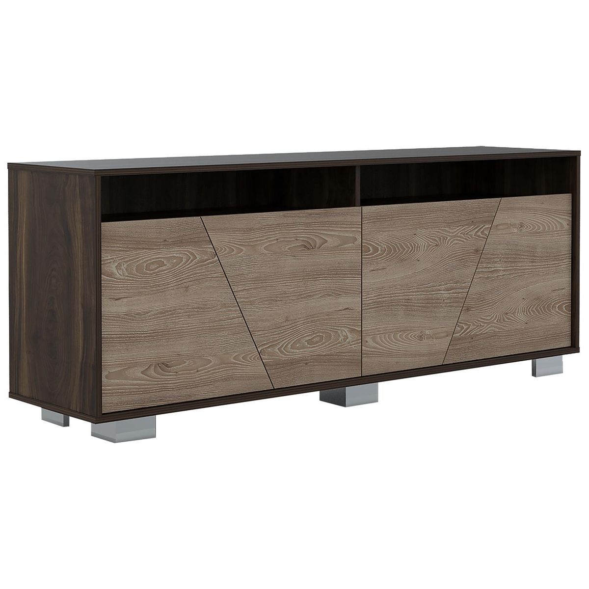 TUHOME - Rack de TV 70 " 155,5x40x61,3 Habano/miel