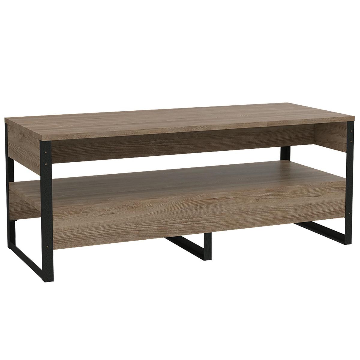 TUHOME - Mesa de centro 98x40,6x40,7 cm Miel