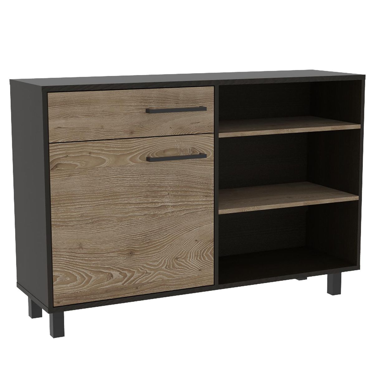 TUHOME - Buffet 120,1x35,3x81,4 cm Wengue/miel