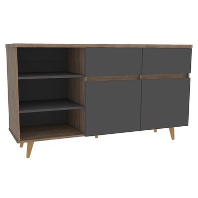Buffet 140,1x42,1x78,4 cm Miel/gris
